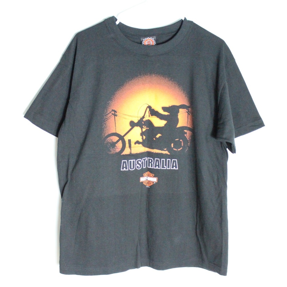 Harley Heaven Australia Kangaroo Biking Tee Large